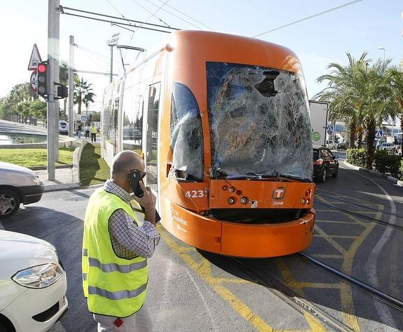 La Policía detiene a ocho menores por atemorizar a los usuarios del tranvía