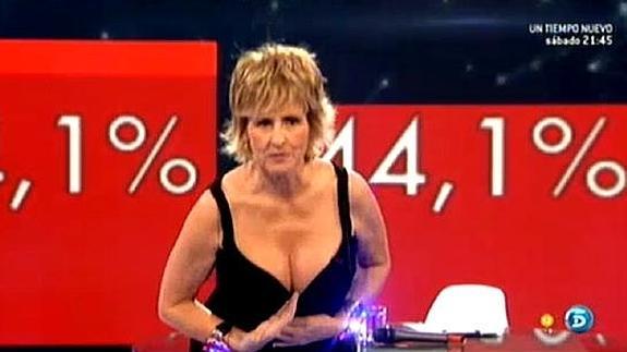 El escote de Mercedes Milá en Gran Hermano revoluciona las redes sociales