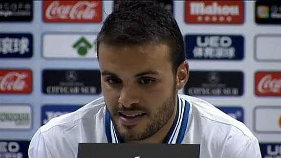 Pedro León, contento tras debutar por fin esta temporada