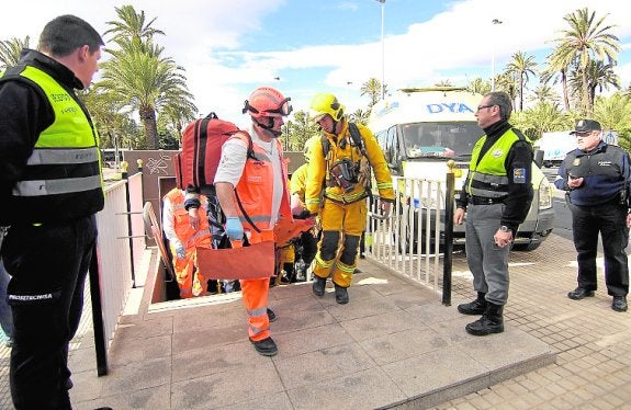 Simulacro de seguridad por accidente de tren