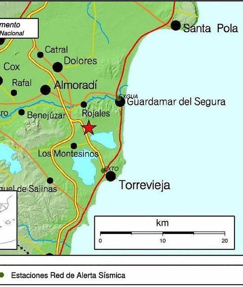 Terremoto de 3,2 grados con epicentro en Los Montesinos
