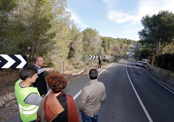 La CV-751 que conecta l'Alfàs del Pi y Altea permanecerá cortada por obras tres meses