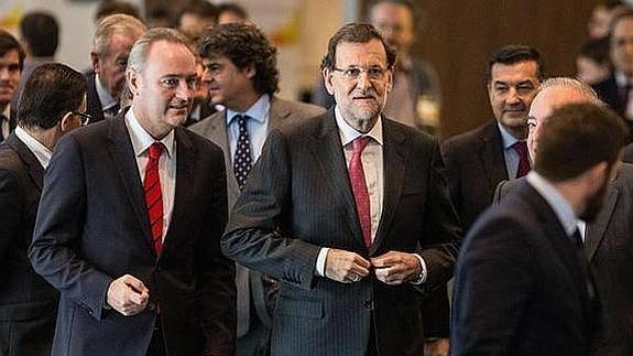 Rajoy visita la Comunitat con la incógnita del futuro de Fabra