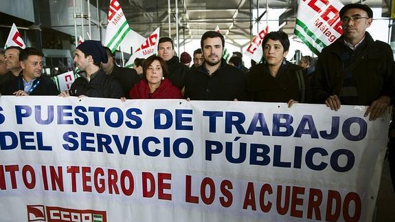 120 trabajadores de Aena del aeropuerto del Altet exigen el cumplimiento del convenio