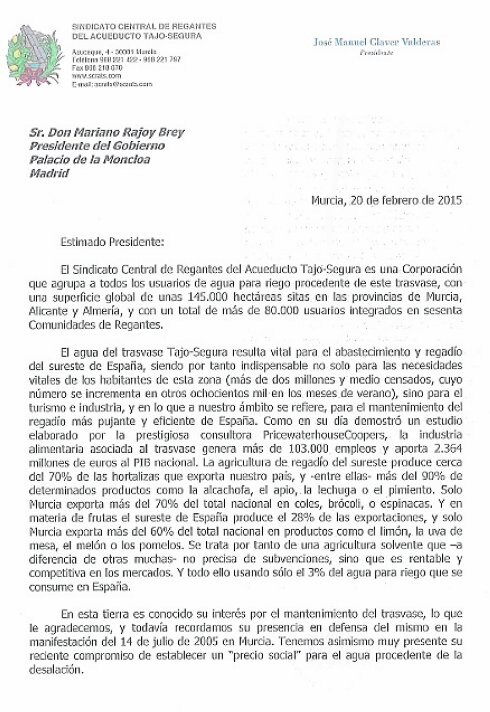 Una Carta Al Presidente Llena De Reproches Y De Agua De Borrajas