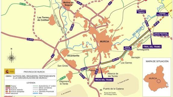 La ministra de Fomento pone mañana la primera piedra de la autovía del Reguerón