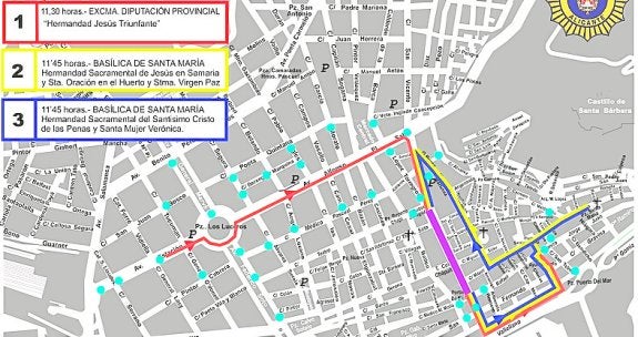 Seis procesiones recorrerán las calles de la ciudad hoy, la primera de ellas la de 'La Burrita'