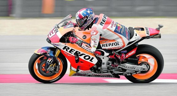 'Pole' para Márquez en Austin tras un susto