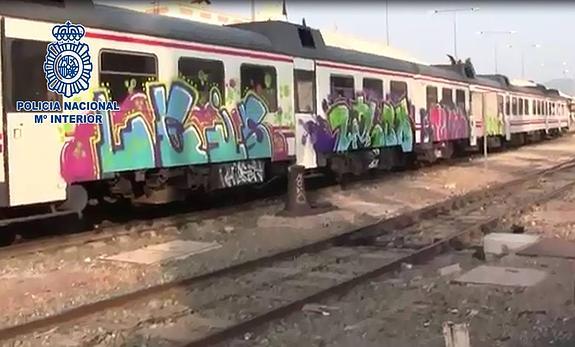 Detenido un grupo de grafiteros que causó daños por valor de 465.000 euros