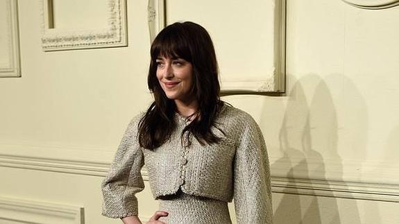 Dakota Johnson, feliz y enamorada de su Christian Grey