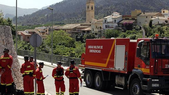 El incendio forestal de Vall d'Ebo quema 1.715 hectáreas