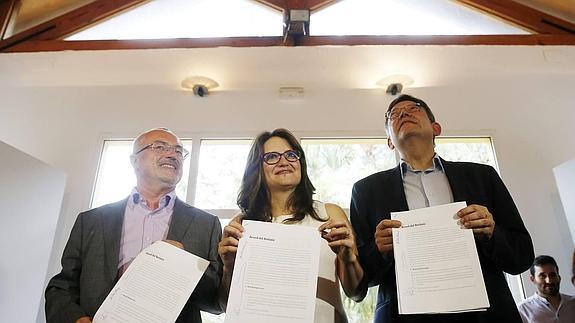 El 'Acord del Botànic' se compromete a priorizar el gasto social «por encima de cualquier otra partida»