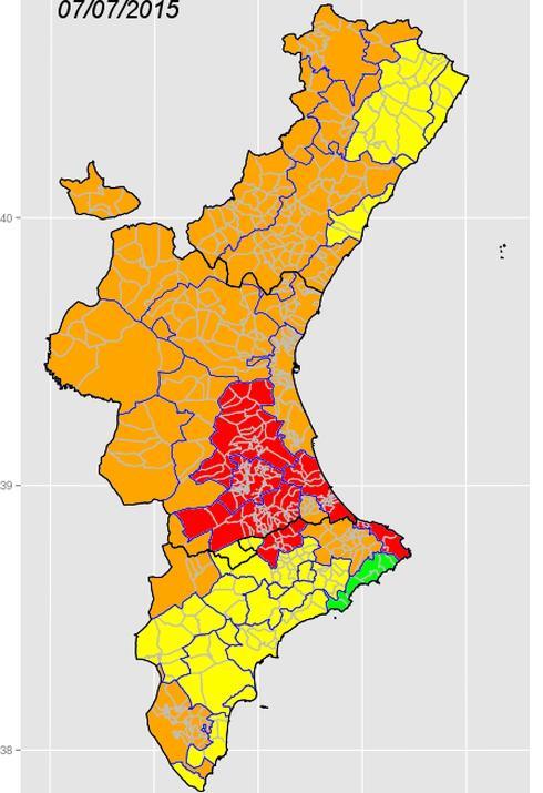 Los termómetros se mantendrán este martes por encima de los 40 grados