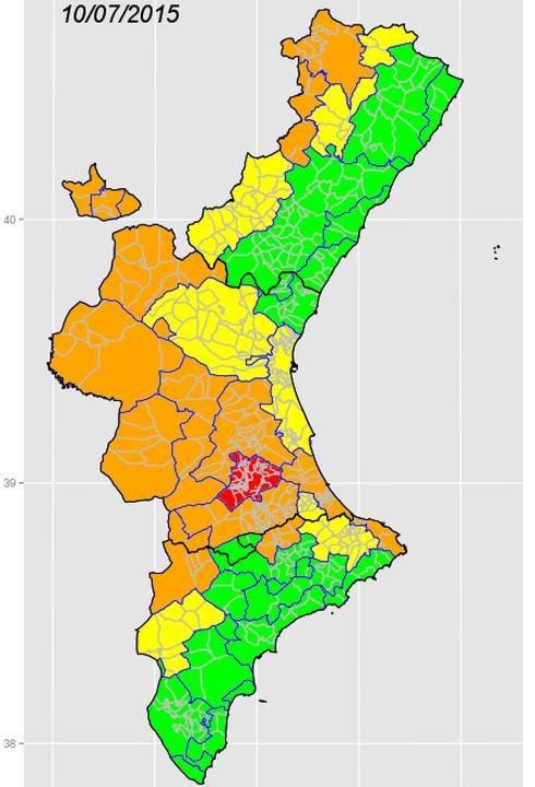 La Aemet mantiene el aviso por temperaturas máximas en la Comunitat