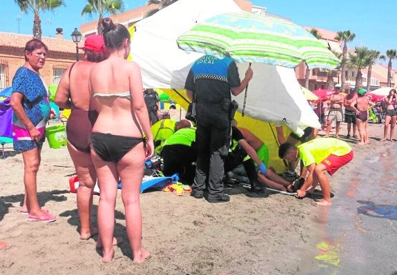 Rescatado tras un síndrome de inmersión