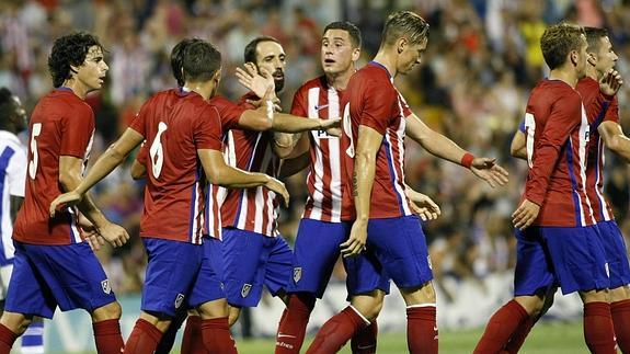 El Atlético afina ante la Real Sociedad