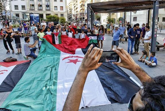 Concentración de apoyo al pueblo saharaui