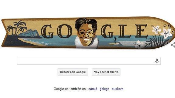 Duke Kahanamoku, el dueño de las olas y, hoy, de Google