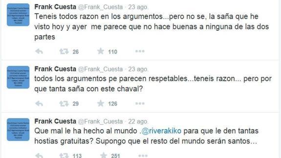 Frank Cuesta defiende a Kiko Rivera y sus seguidores se burlan