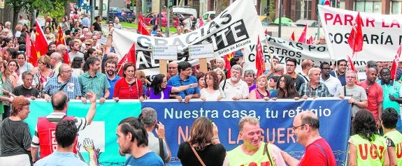 Manifestación en Alicante para mostrar apoyo al pueblo sirio