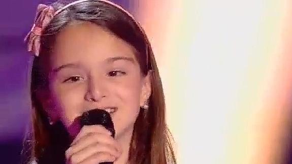 Claudia, la voz «chiquitita» de 'La Voz Kids'