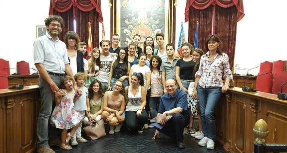 Estudiantes italianos visitan el Ayuntamiento
