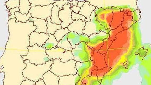 Domingo de tormentas en Alicante