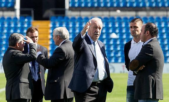 Del Bosque se toma el España-Inglaterra en el Rico Pérez como si fuera un partido oficial