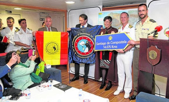 El 'Hespérides', peregrino jacobeo polar