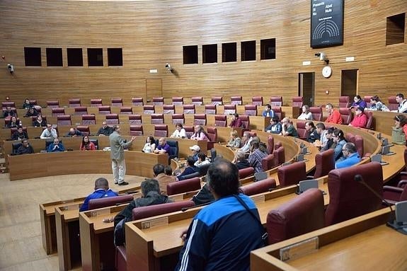 Usuarios de Adiem visitan Les Corts para conocer cómo funciona