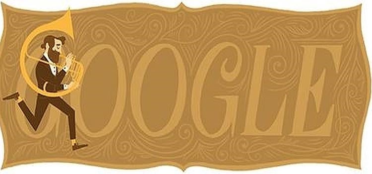 El doodle de Google celebra el 201 aniversario del nacimiento de Adolphe Sax