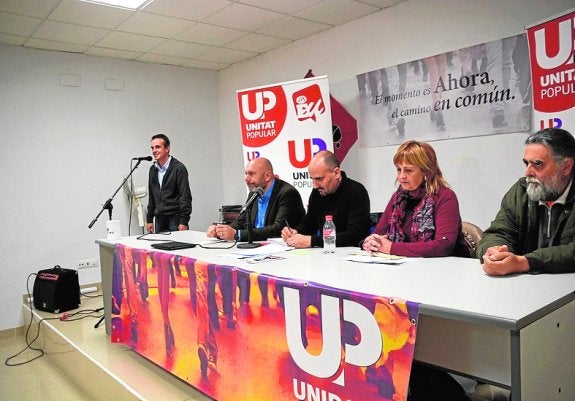 Unidad Popular se presenta en la comarca con sus cabezas de cartel