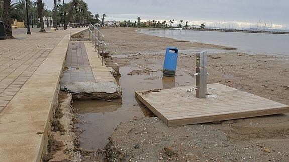 Más de 130.000 euros para reparar daños en Los Nietos, Islas Menores y Mar de Cristal