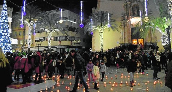 La Plaza de España luce su decoración navideña