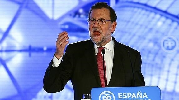 Rajoy: «Si no quieres una coalición que lleve a España a la ruina, vota al PP»