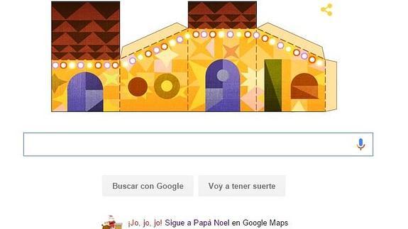 Felices fiestas y Papá Noel llenan a Google de Navidad, ¡jo, jo, jo!