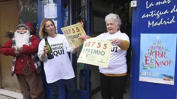 Lista de premios repartidos por el sorteo del Niño