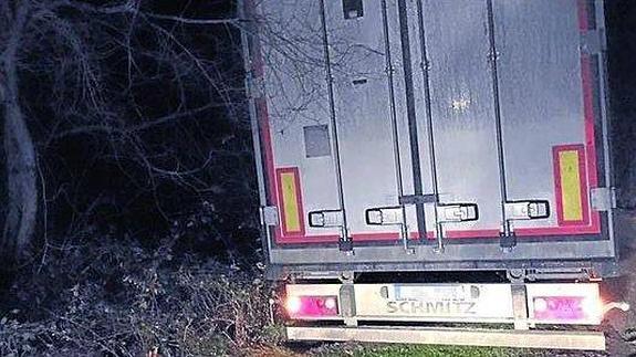 Otro camión de la misma empresa se vuelve a perder en los montes riojanos