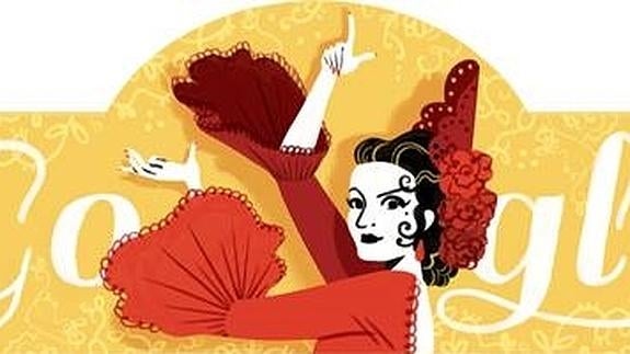 El doodle de Google se viste de Lola Flores