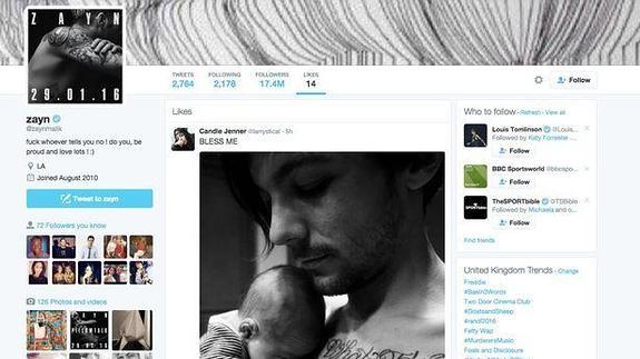 Zayn Malik da a 'me gusta' a la foto de Louis Tomlinson con su hijo