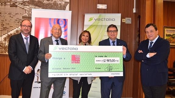 Vectalia dona 13.000 € a Apsa