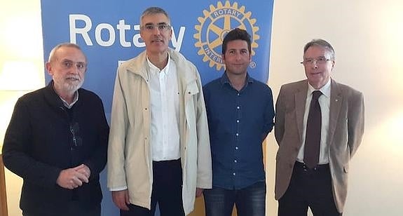 El realizador José Andreu, con el Rotary