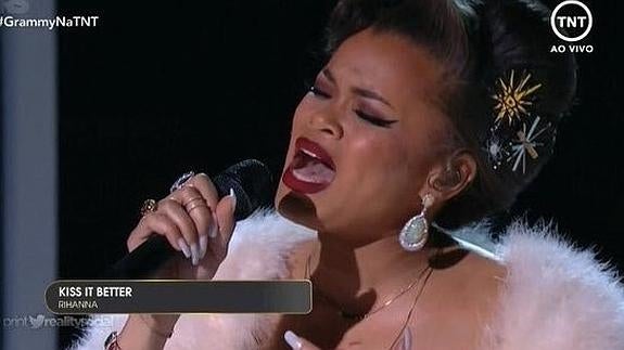 Rihanna sí estuvo presente en los Grammys 2016: el gran error de la gala