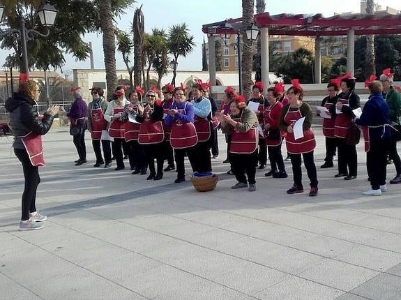 Participantes activos en la fiesta de la Jira y el Carnaval celebrados en Aspe