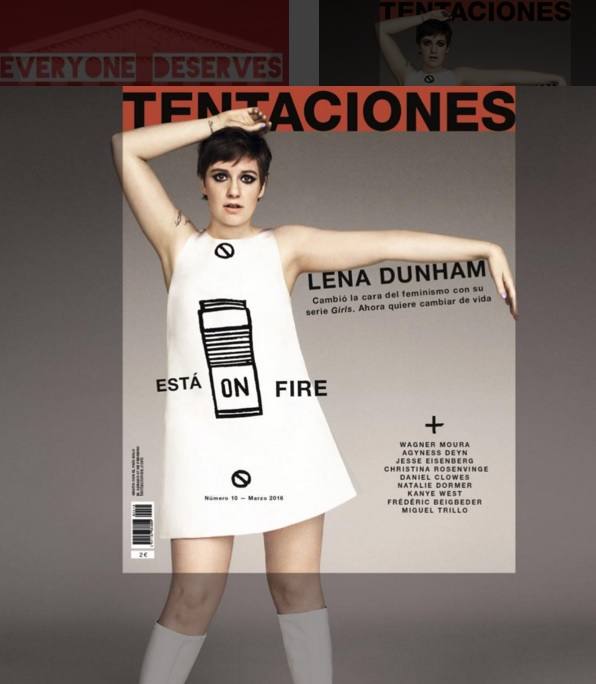 La foto de Lena Dunham en 'Tentaciones' está recortada, no retocada