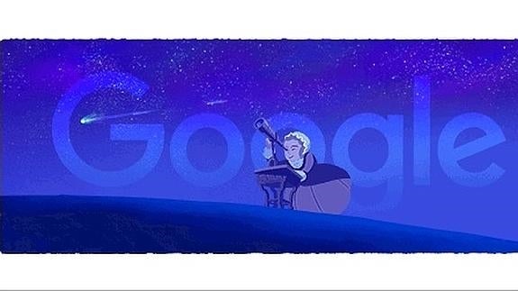 Caroline Herschel caza cometas y estrellas fugaces en el 'doodle' de Google