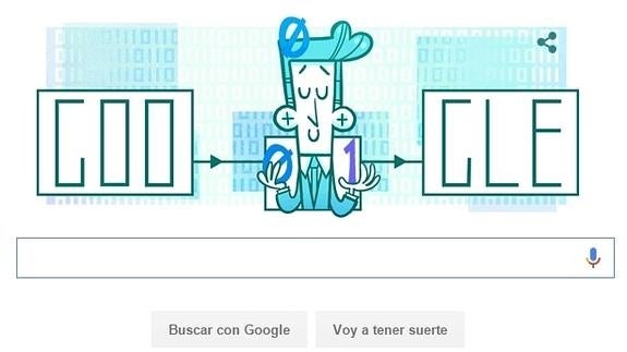 Claude Shannon conecta sin ruido con el doodle de Google