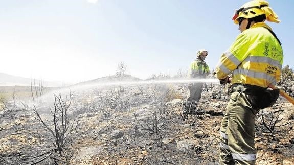 Las altas temperaturas elevan el riesgo de incendio forestal