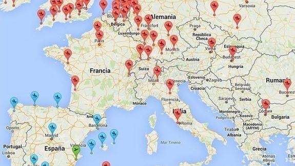 Vuelos baratos desde Alicante y Valencia a media Europa