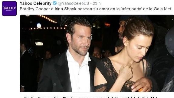 Irina Shayk y Bradley Cooper derrochan amor en la Gala MET
